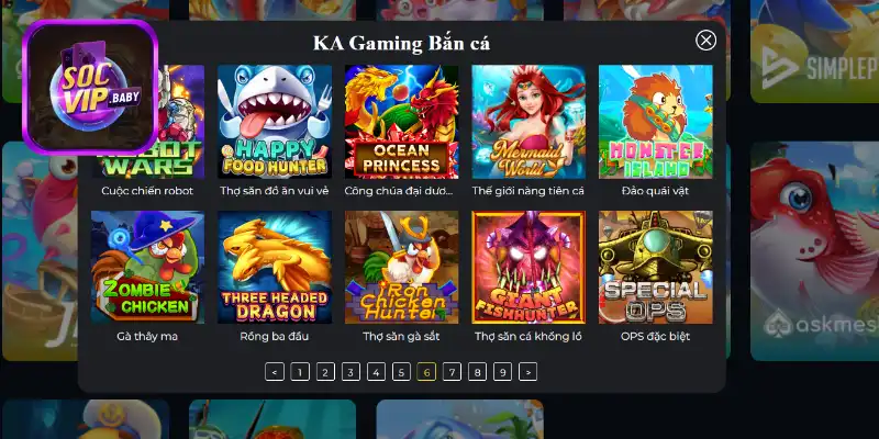 Tổng quan các game bắn cá online SOCVIP