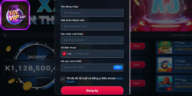 Hướng dẫn đăng ký SOCVIP